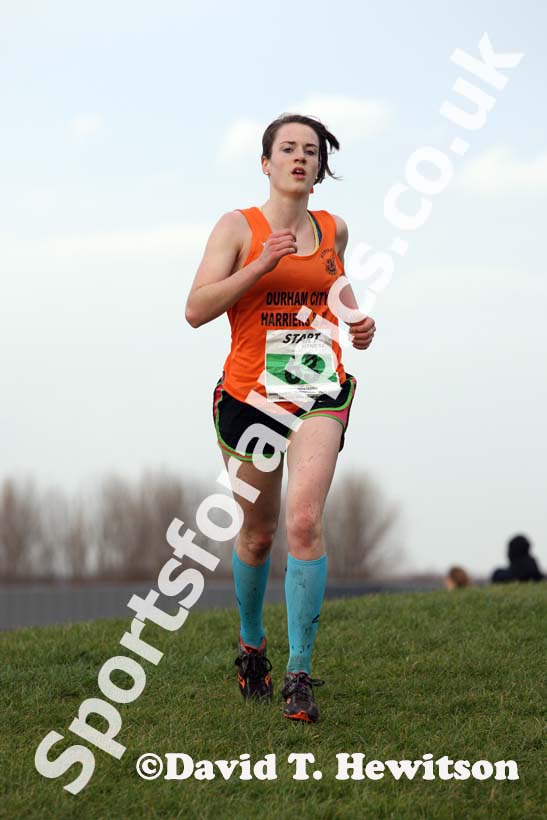Mariama Dryak (Durham City) under-20 women North Eastern Cross Country, Champs., Temple Park, South Shields. Photo: David T. Hewitson/Sports for All Pics
